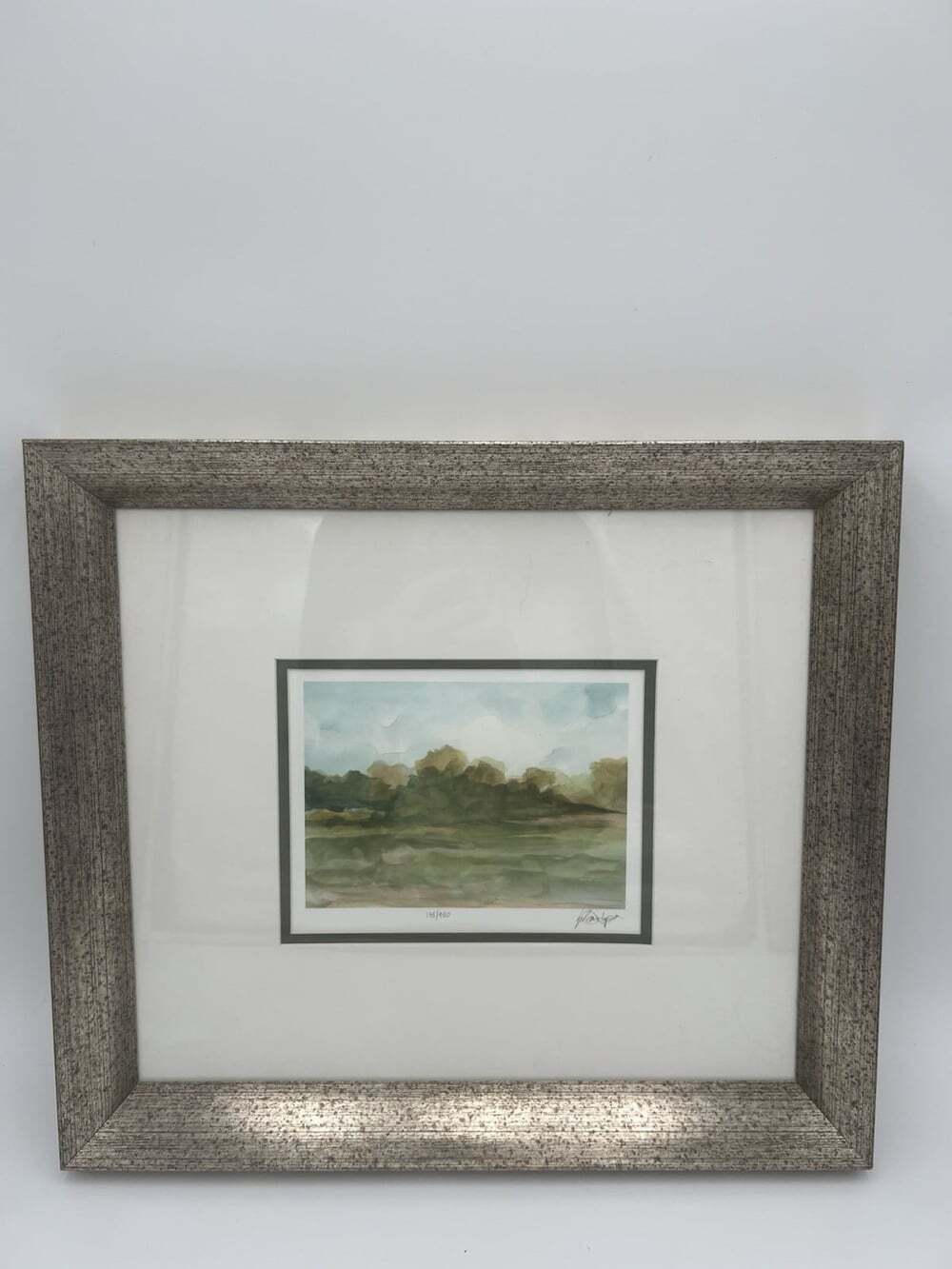 Ethan Harper Signed Numbered Watercolor Landscape Prints Framed Set of 2